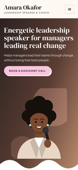 The Coach template on a phone